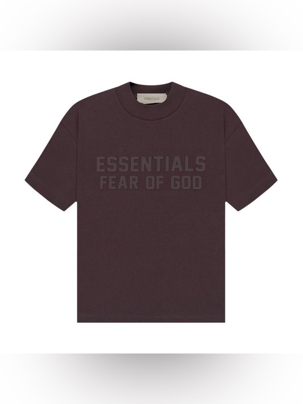 Fear of God Essentials Short-Sleeve Tee 'Plum' Size XS